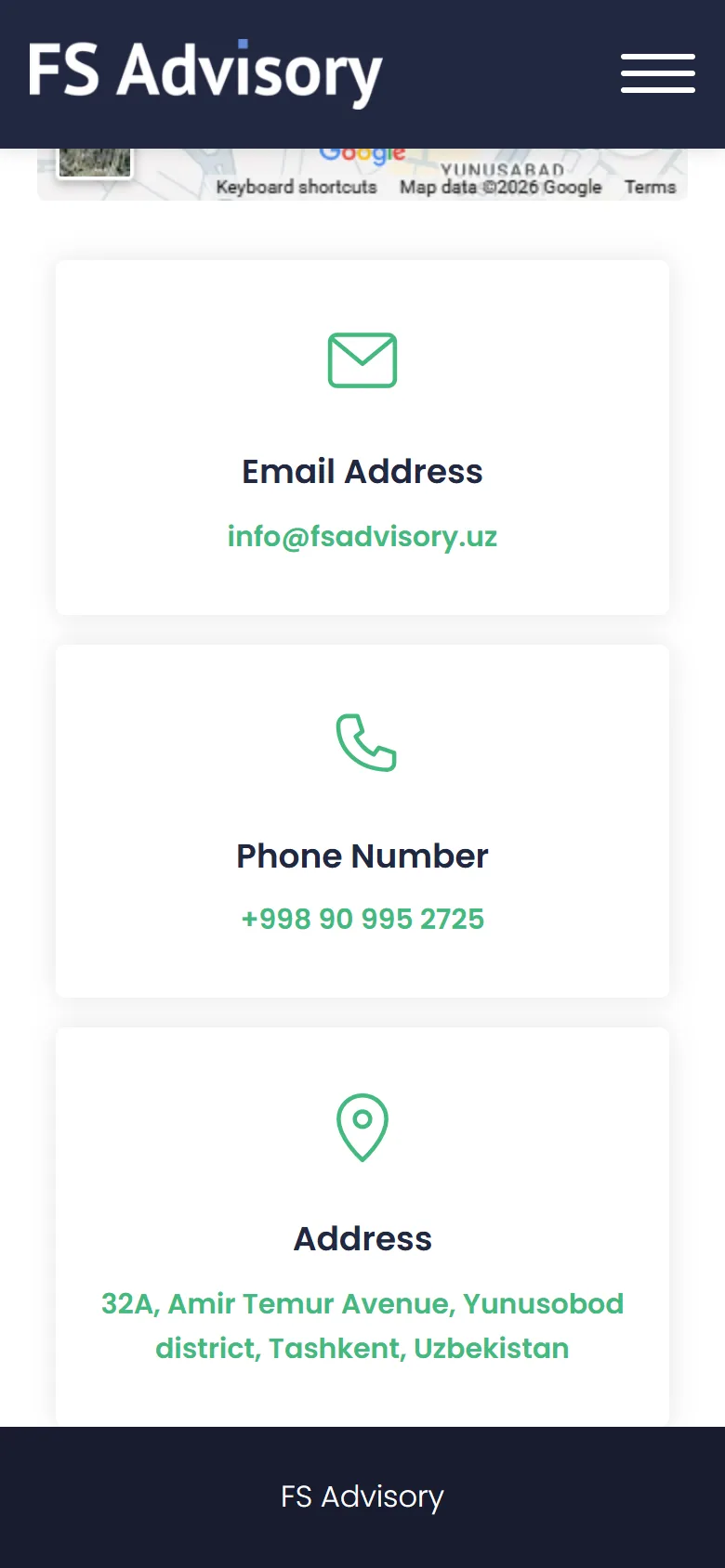 FS Advisory — сайт консалтинговой компании — мобильный скриншот 6