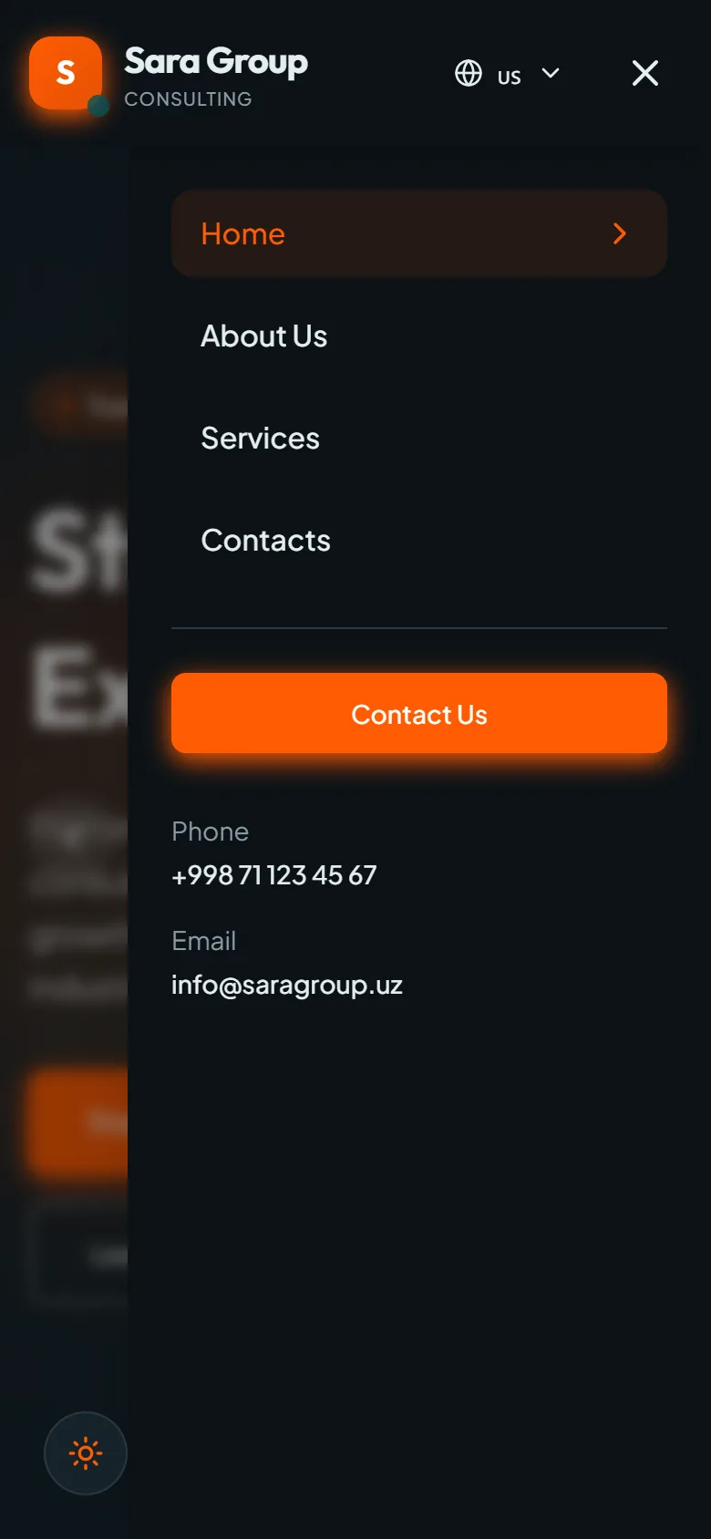 Sara Group — сайт консалтинговой компании — мобильный скриншот 8